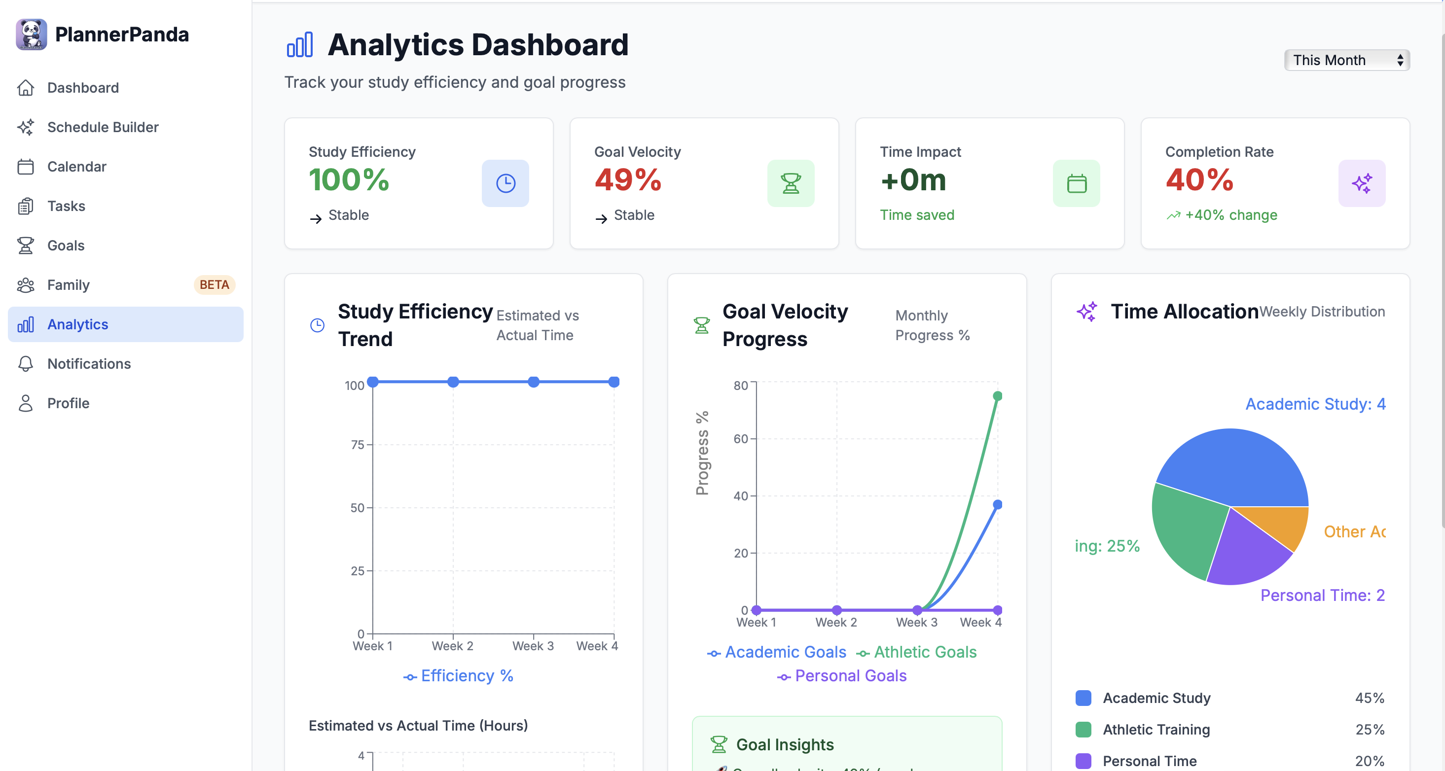 Média Plannerpanda - Planificateur étudiant à AI pour la réussite académique et sportive 4