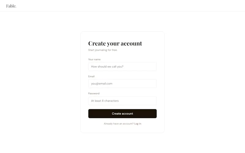 Fablejournal screenshot 3