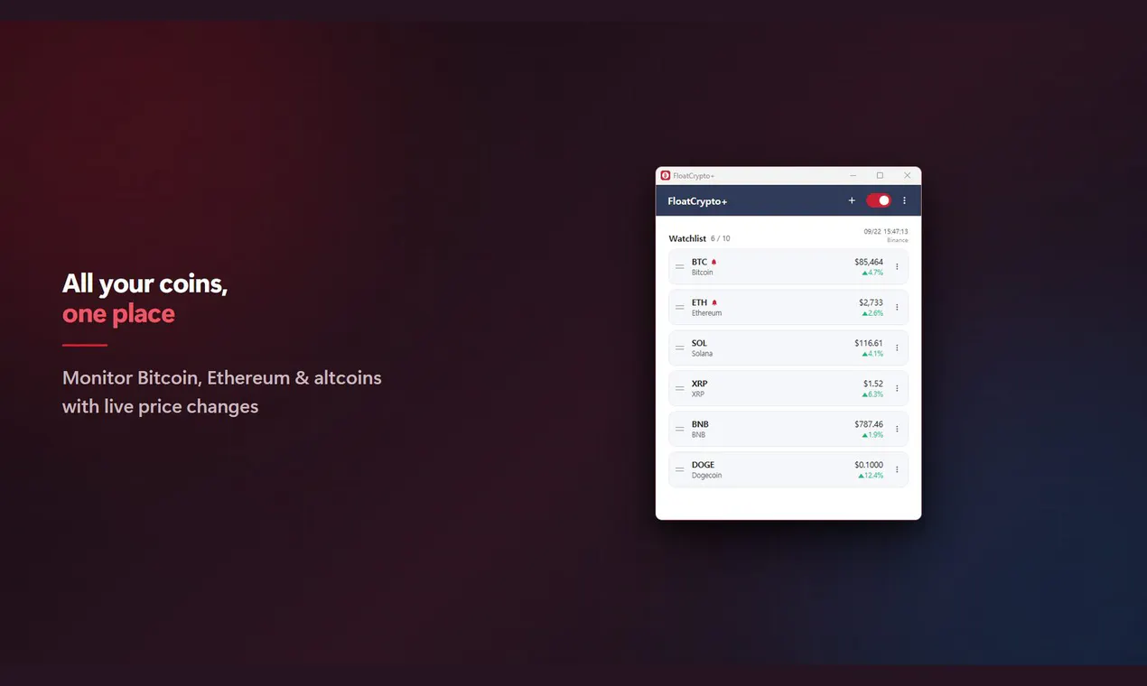 FloatCrypto+ gallery image