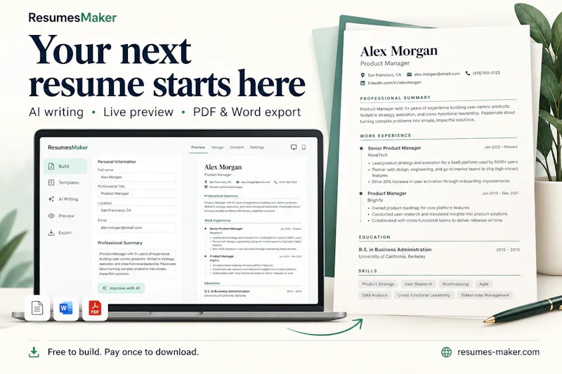 Resumes Maker online screenshot 2