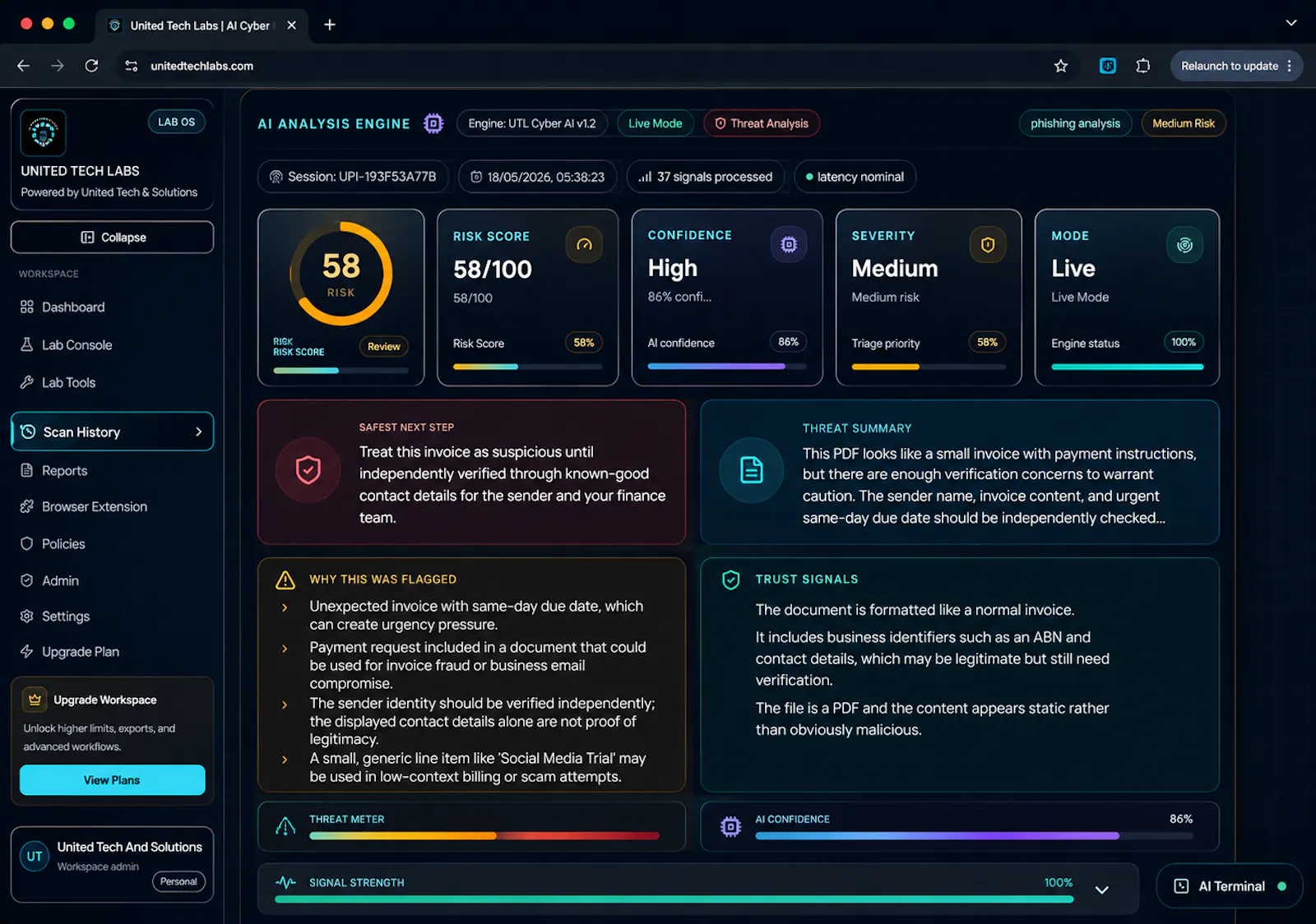 United Tech Labs Cyber Desk screenshot 5