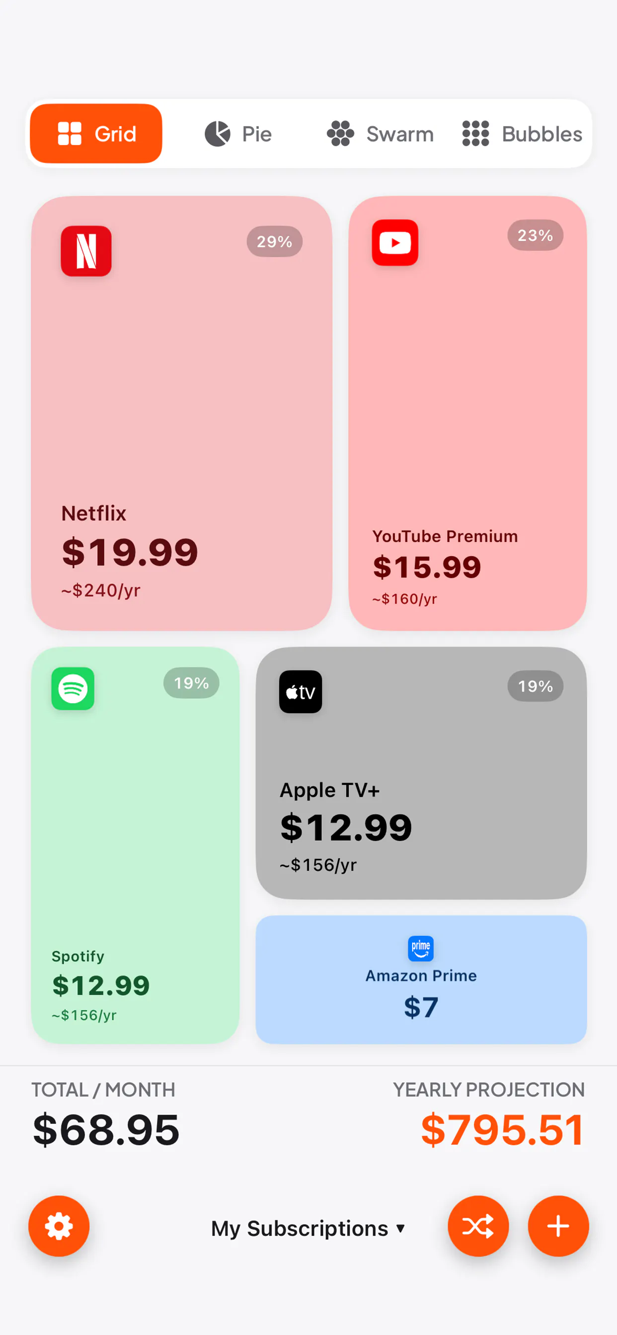 Simple Subscription Tracker gallery image