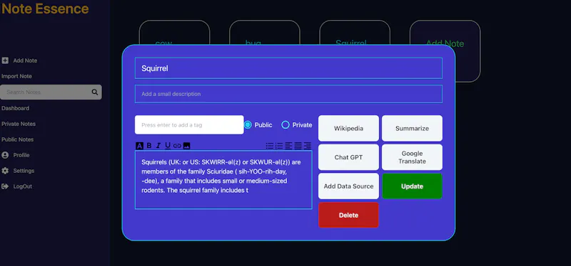 Note Essence screenshot 2