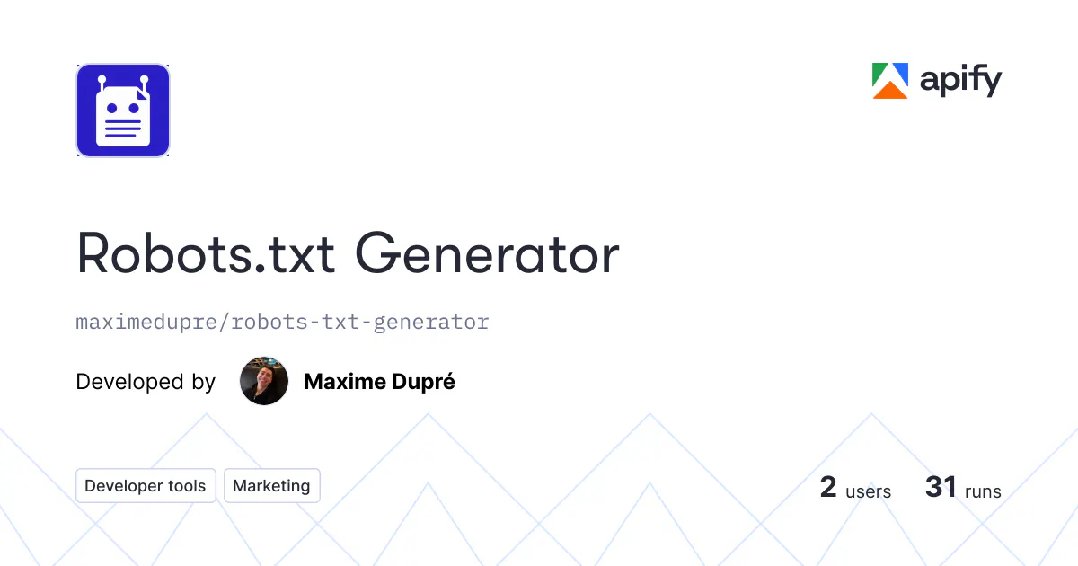 Robots.txt Generator gallery image