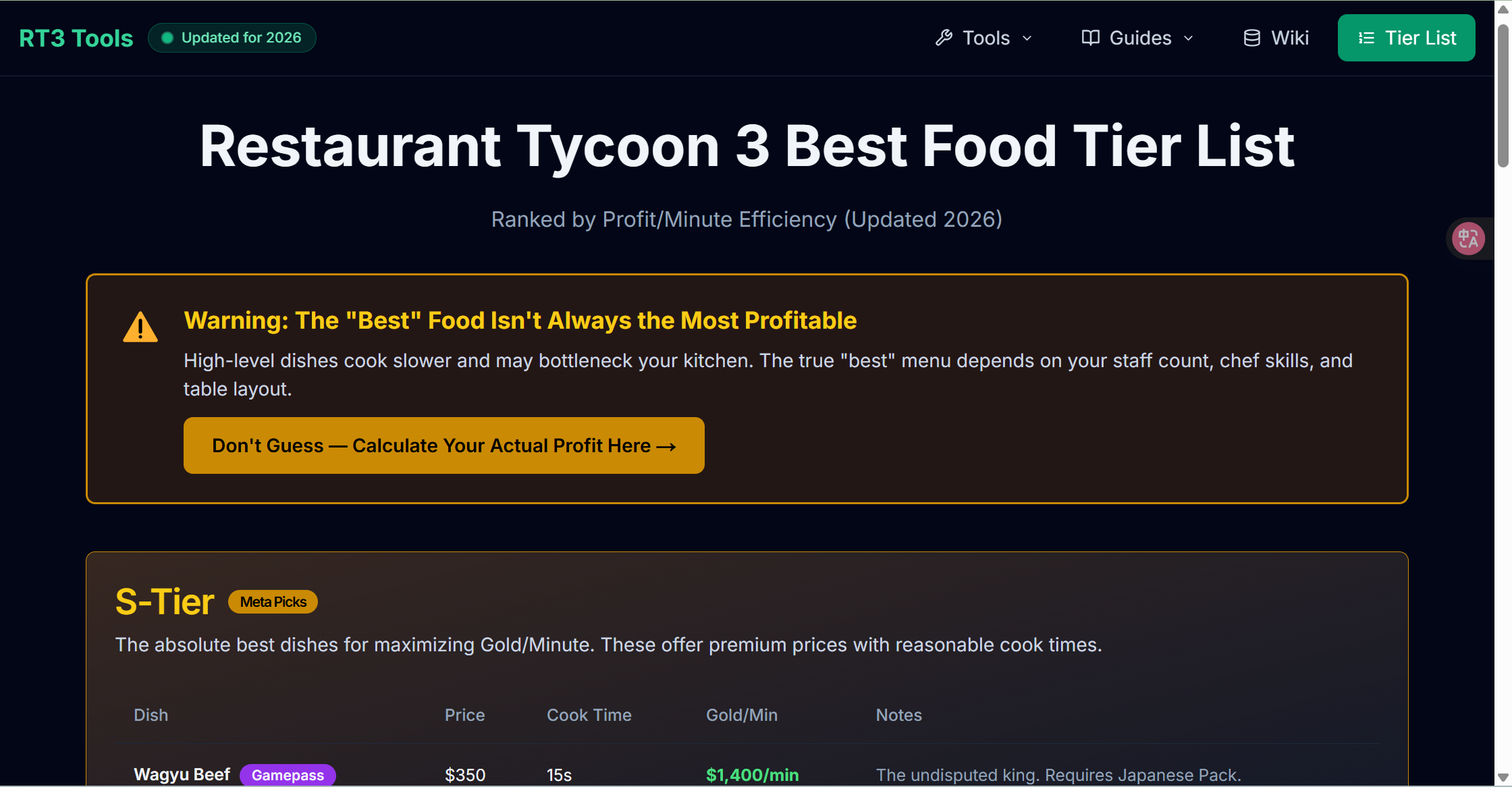 Restaurant Tycoon 3 Calculator gallery image