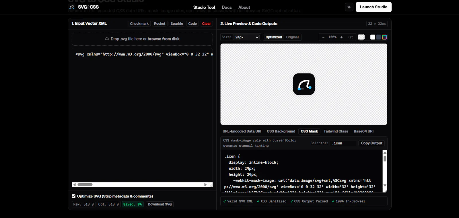 SVG2CSS screenshot 4