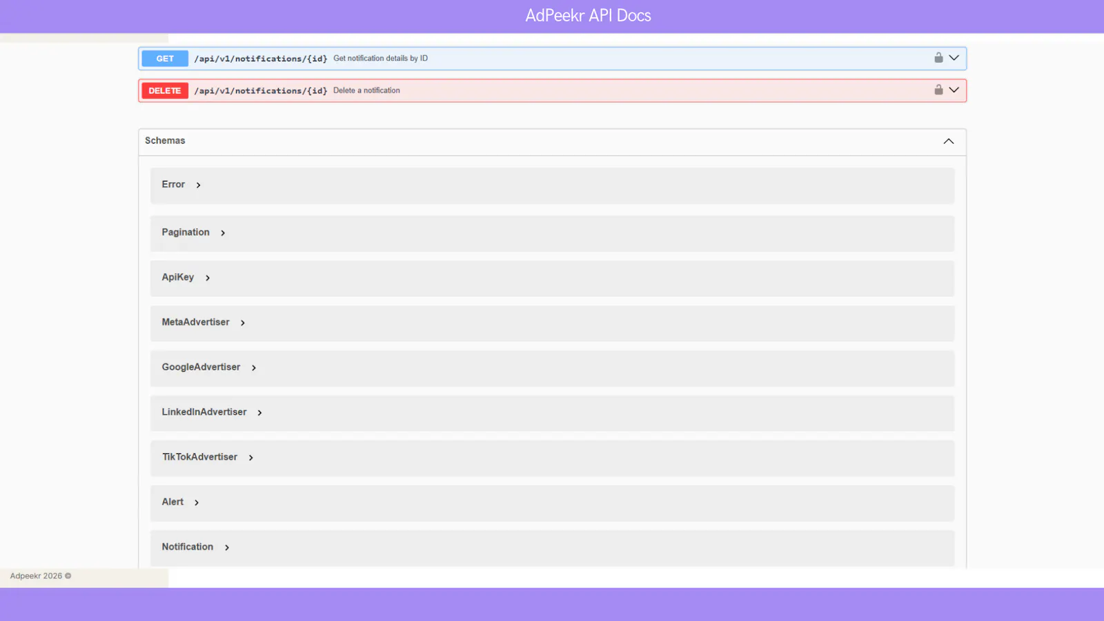 AdPeekr - API screenshot 7