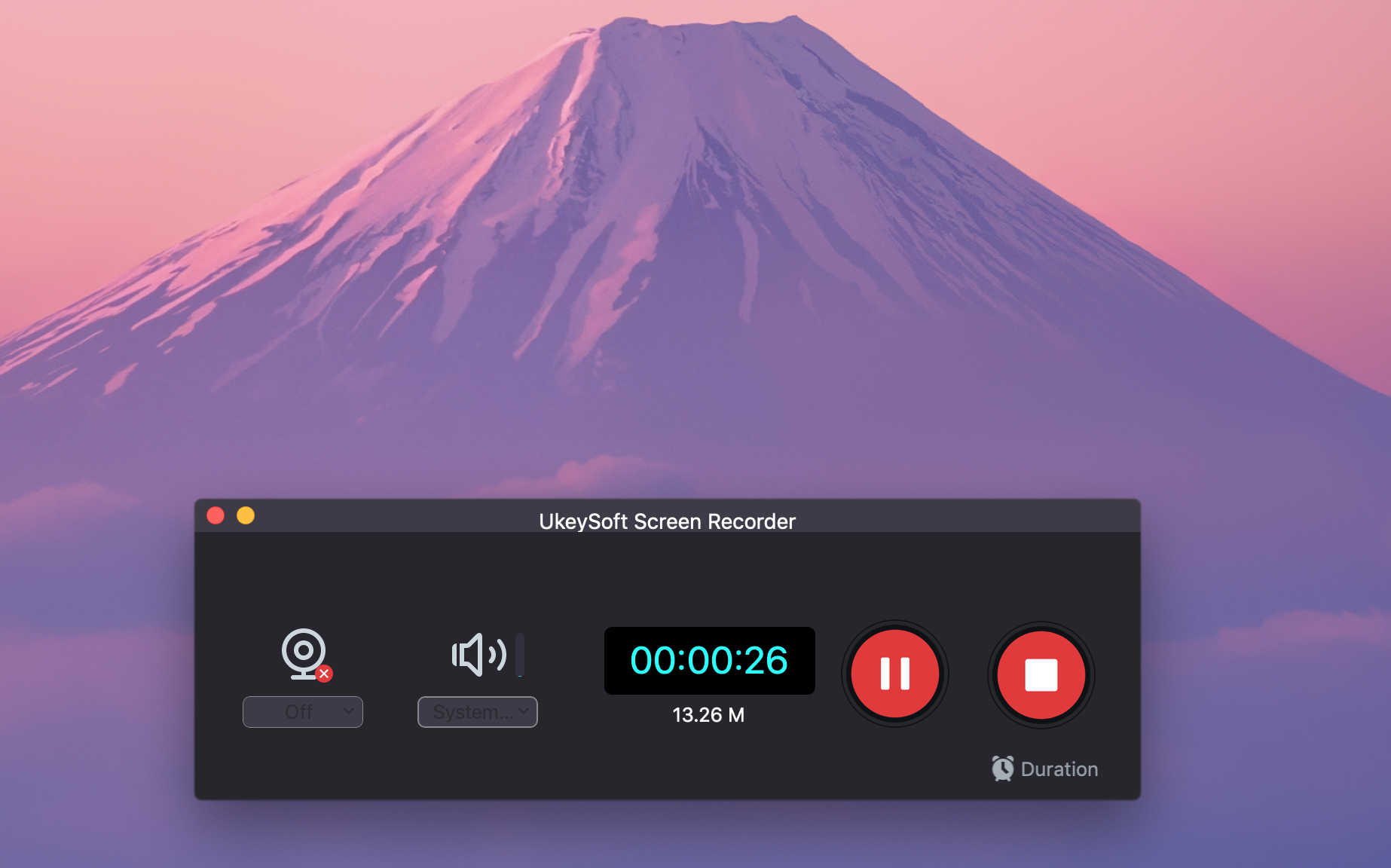 Ukeysoft 화면 레코더 - 워터 마크가없는 모든 것과 고품질 비디오를 캡처하십시오 미디어 6