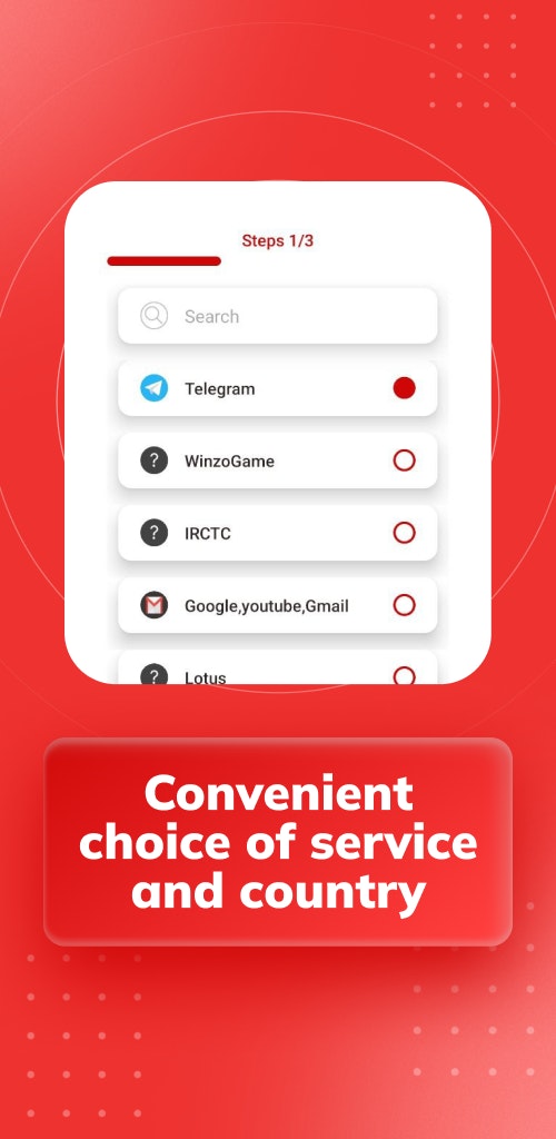 Virtual phone number for sms activation - Screenshot 3 showing product features and functionality