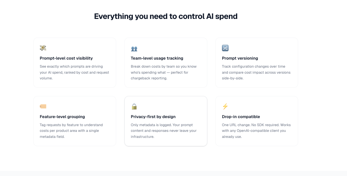 AI Prompt Cost - Screenshot 5 showing product features and functionality