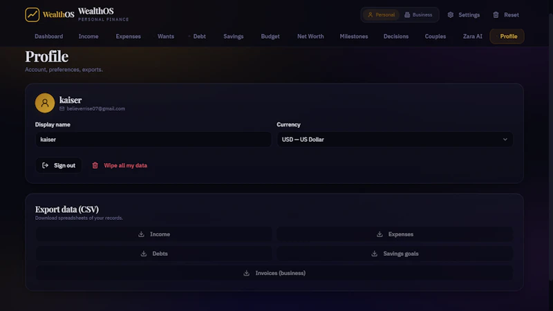 WealthOS Elite  screenshot 6