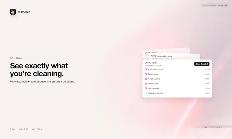 HideClean screenshot 7