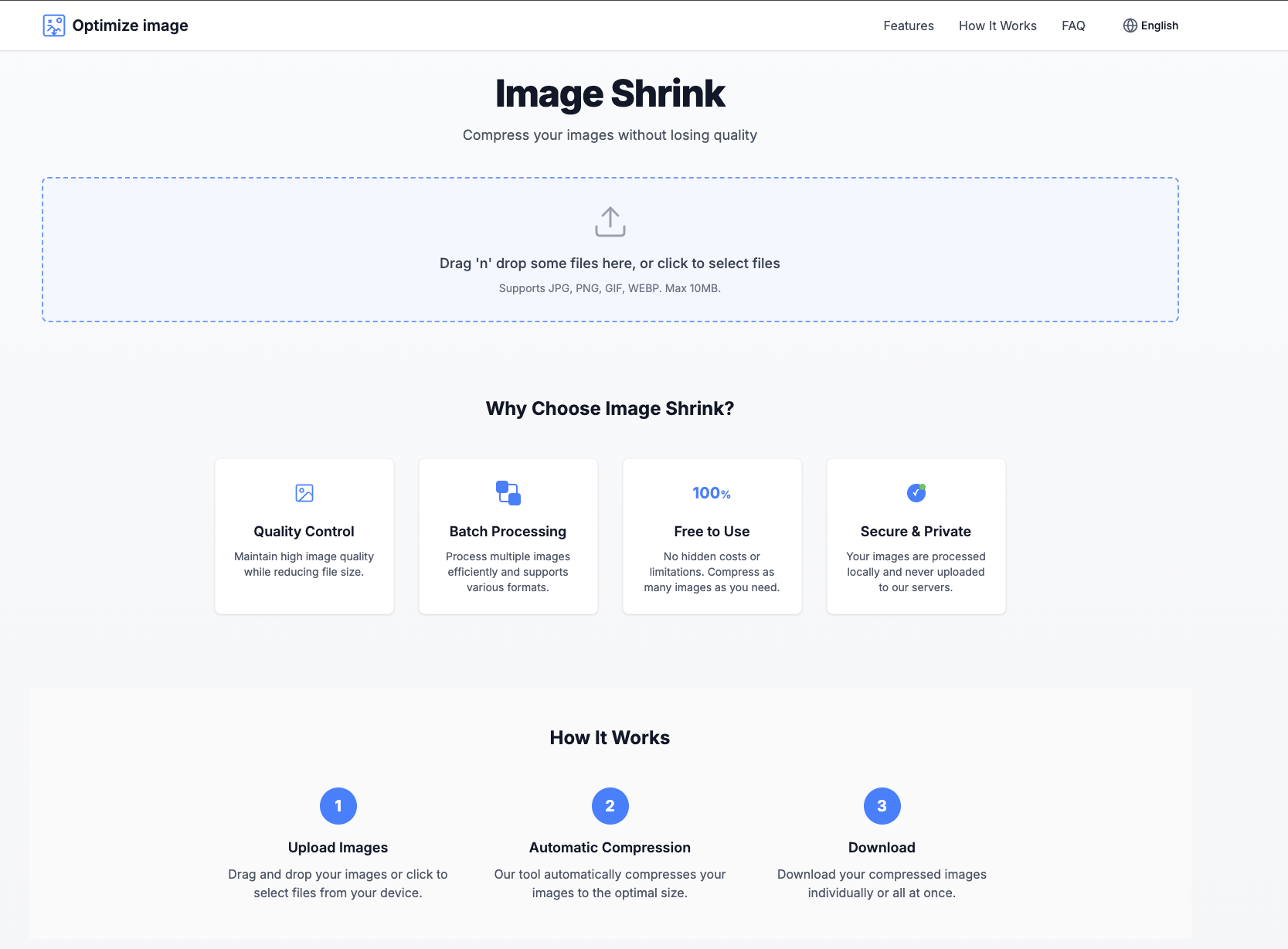 Optimize Image gallery image