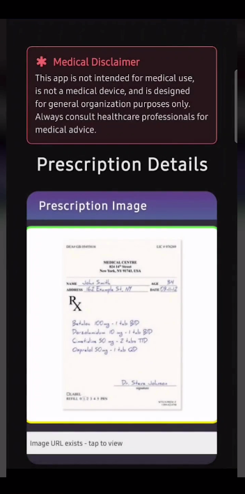 Ai Prescription Saathi - AI app for Analysis and Management of Prescriptions. media 6