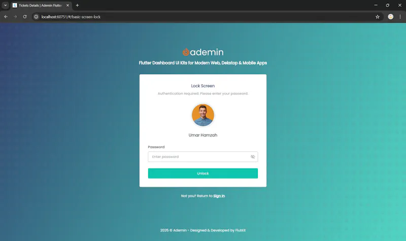 FlutKit Ademin screenshot 13