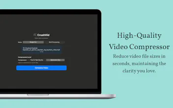 CrushVid -Video Compressor for Mac gallery image