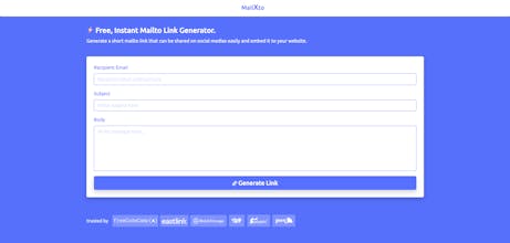 mailXto – Mailto Link Shortener. gallery image