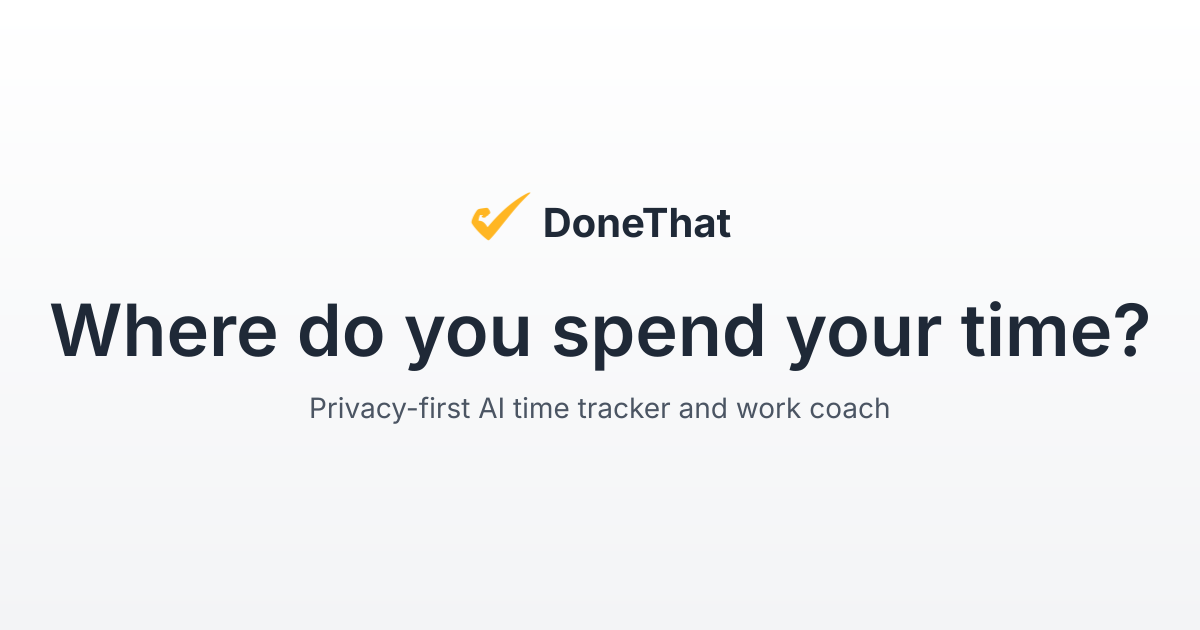 DoneThat - Where do you spend your time? gallery image