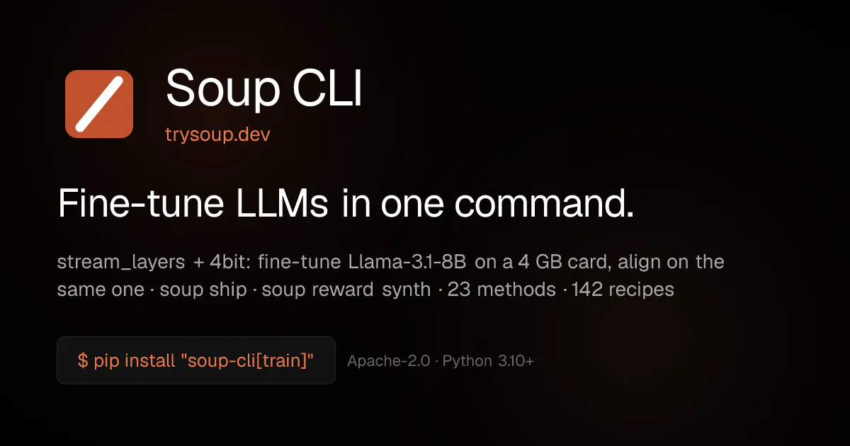 Soup CLI gallery image
