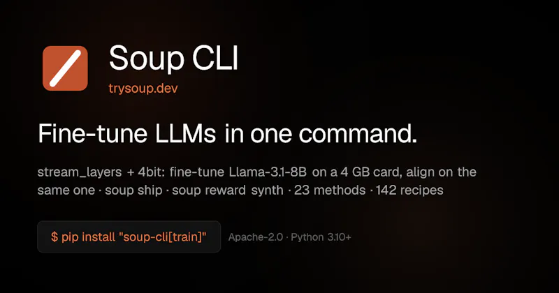 Soup CLI screenshot 2