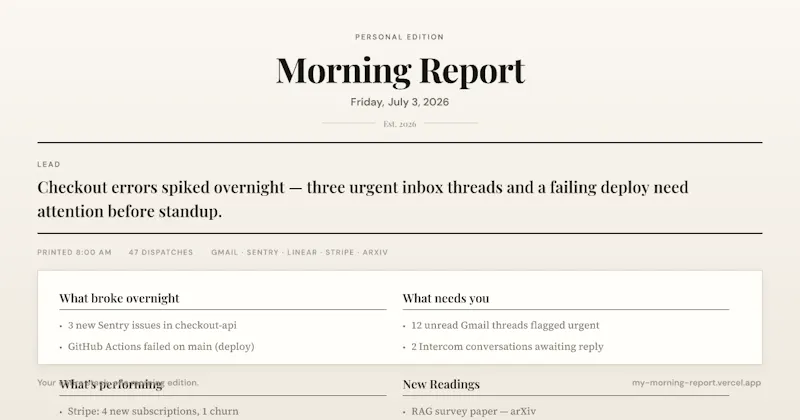 My Morning Report screenshot 2