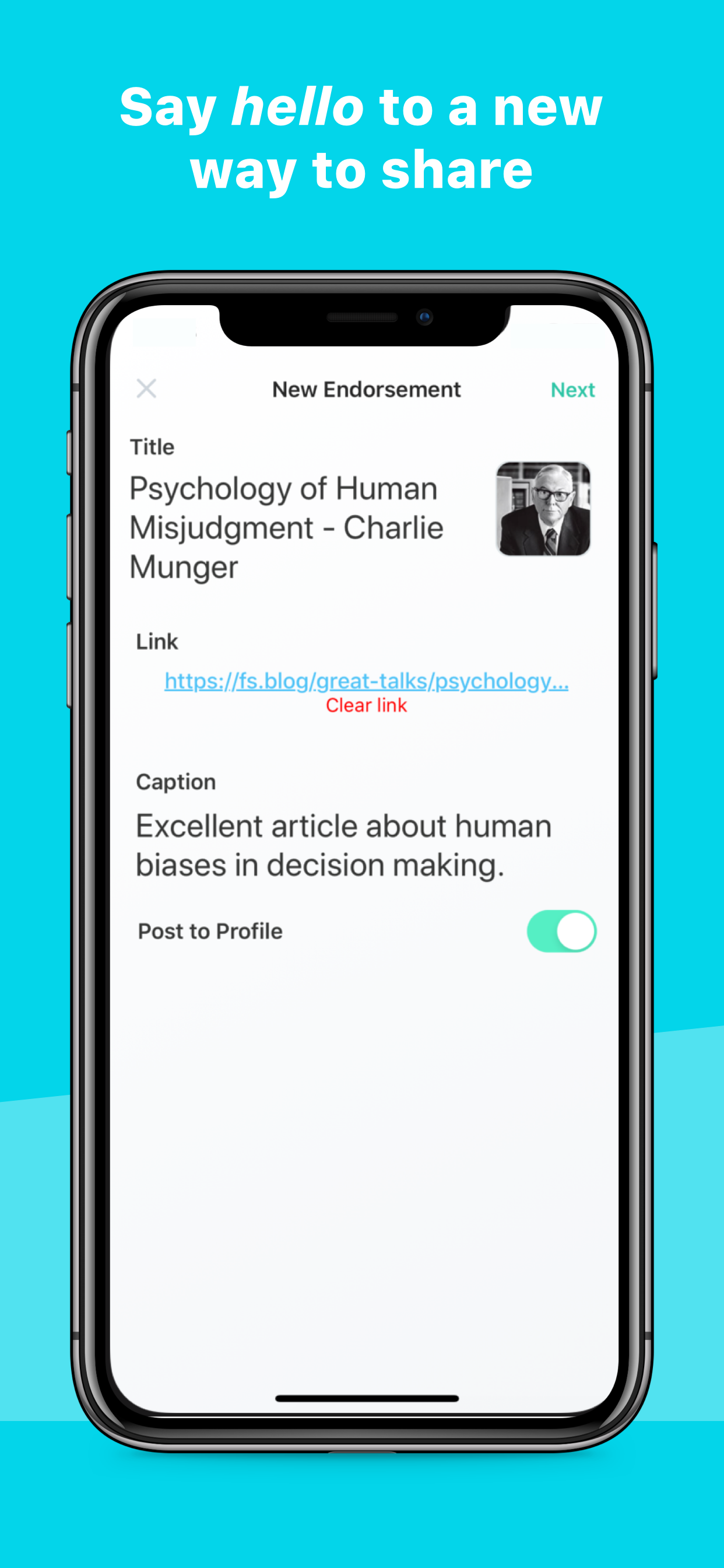 Endorse gallery image