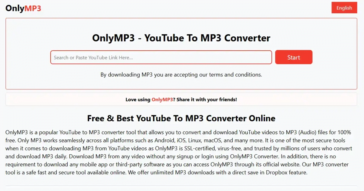 Media Duy nhấtmp3 - Công cụ chuyển đổi và tải xuống YouTube sang MP3 1