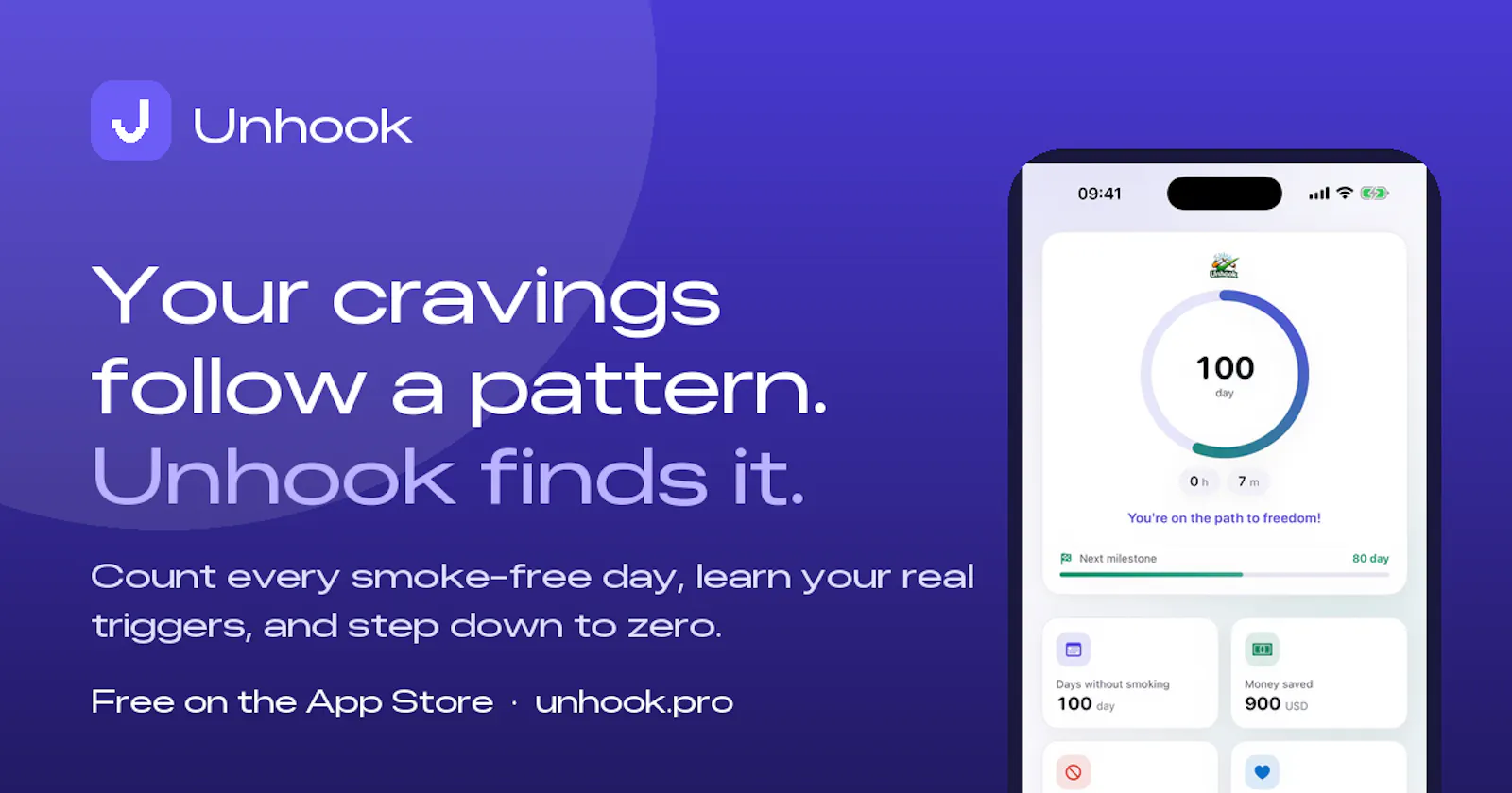 Unhook - Quit smoking screenshot 1
