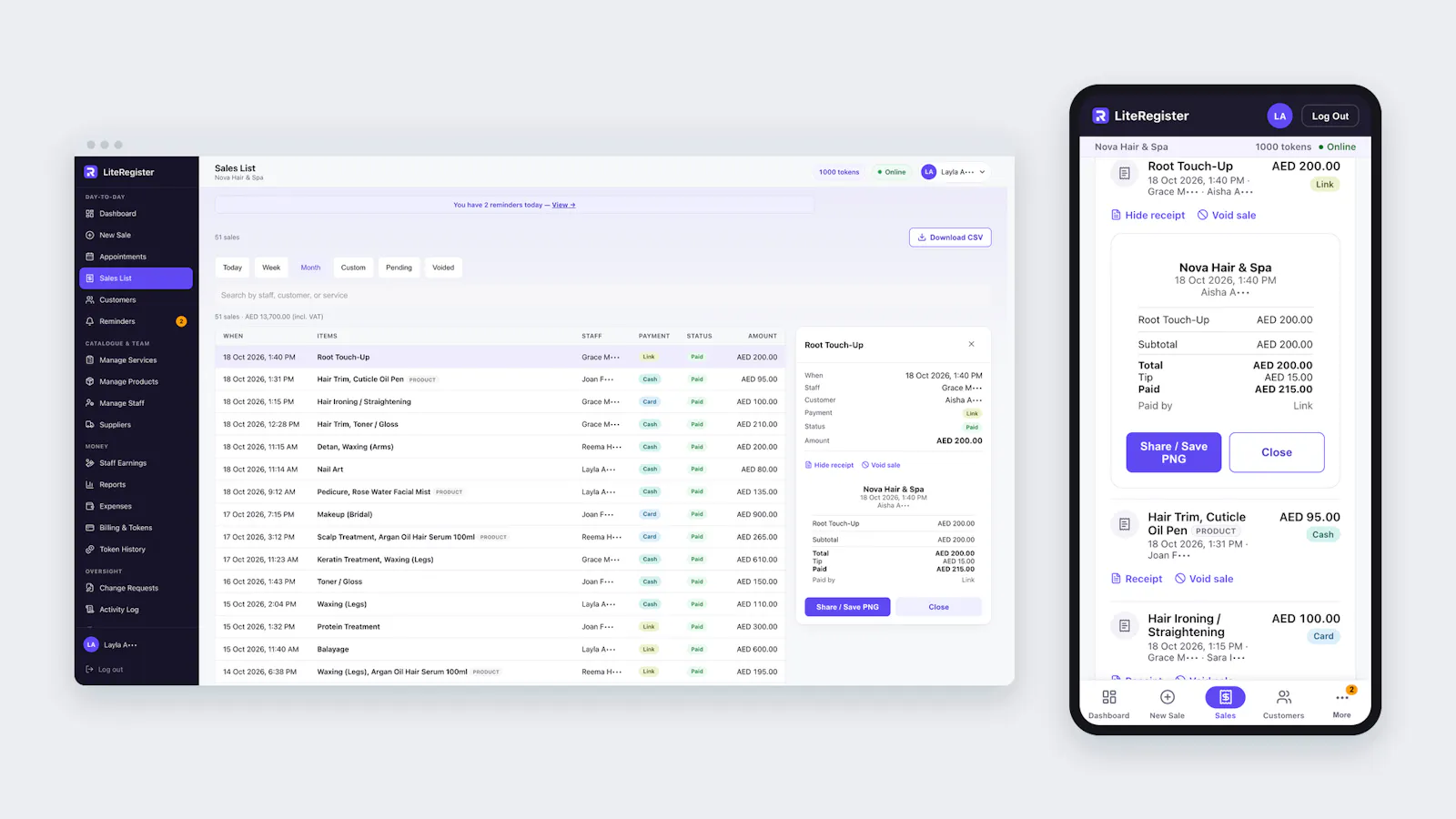 LiteRegister screenshot 3