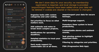 to-do.my - My To-Do Local Storage App gallery image
