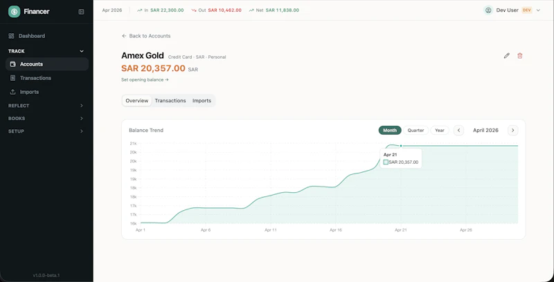 Financer screenshot 2