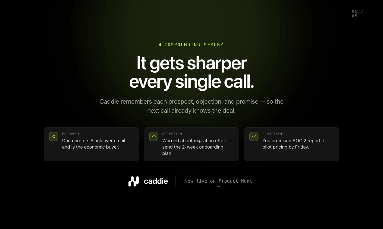 Caddie screenshot 3