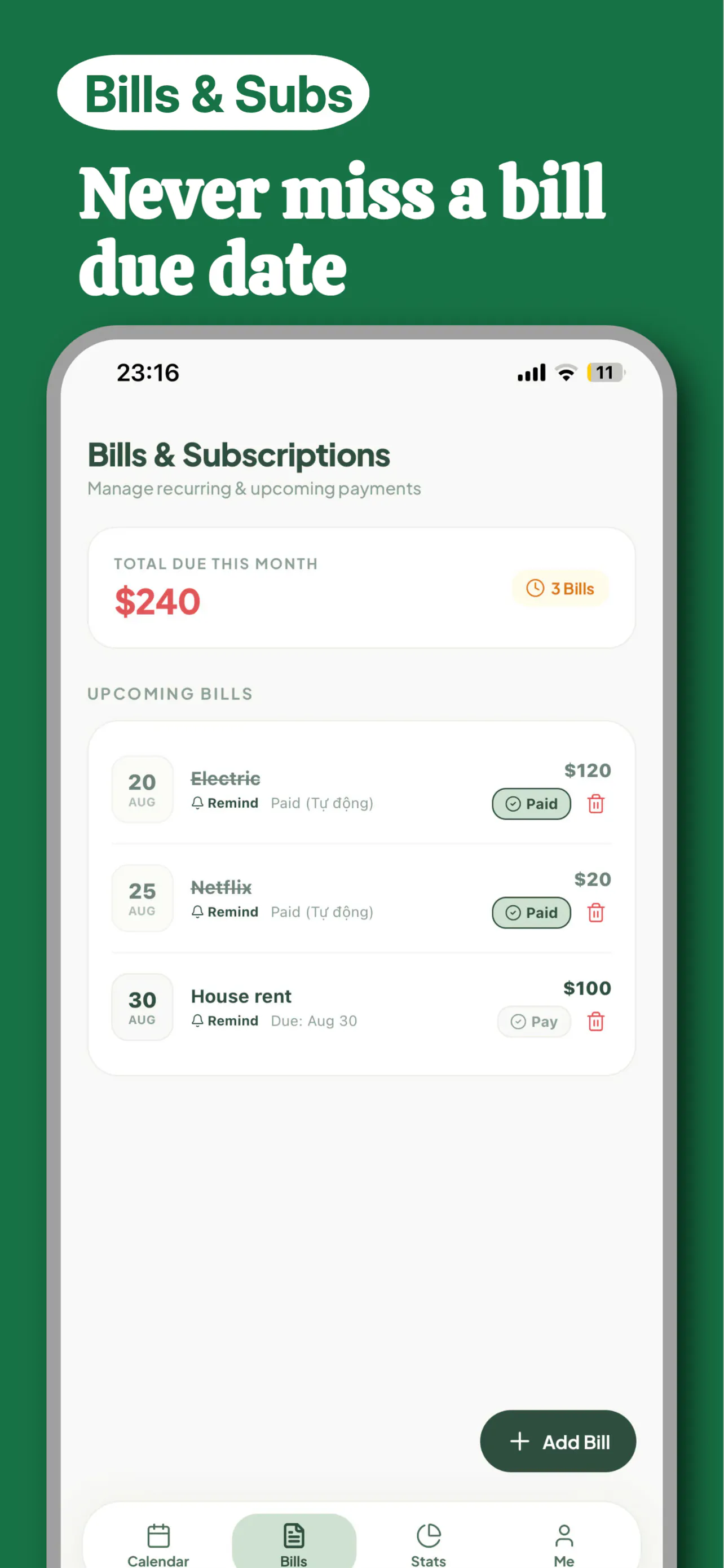 Monii - Money Calendar gallery image