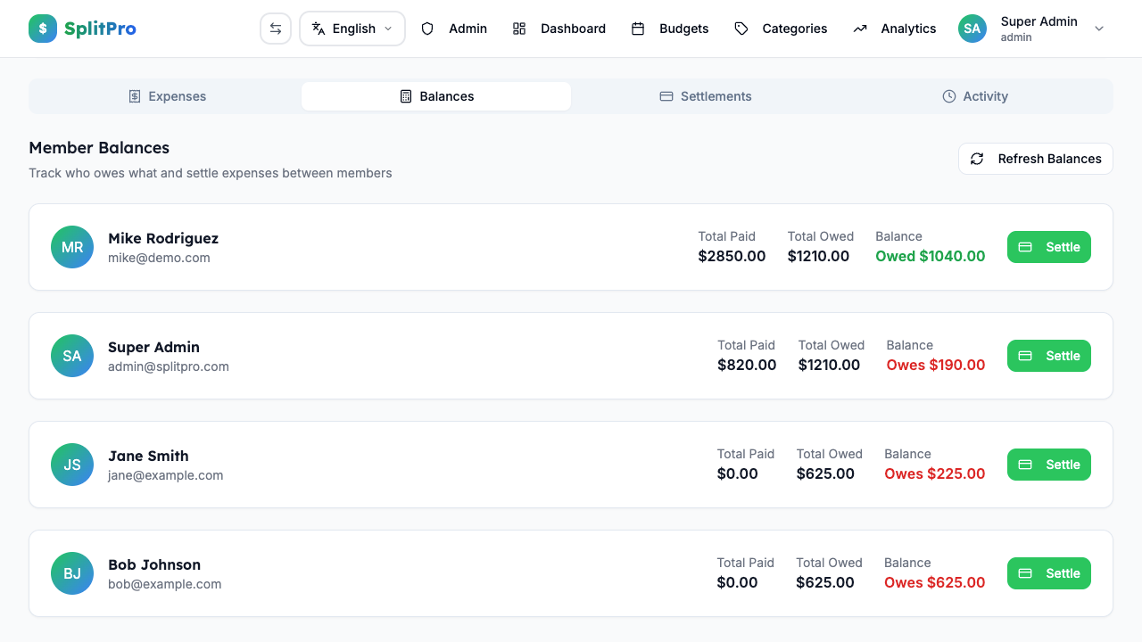 SplitPro - Complete Expense Management gallery image