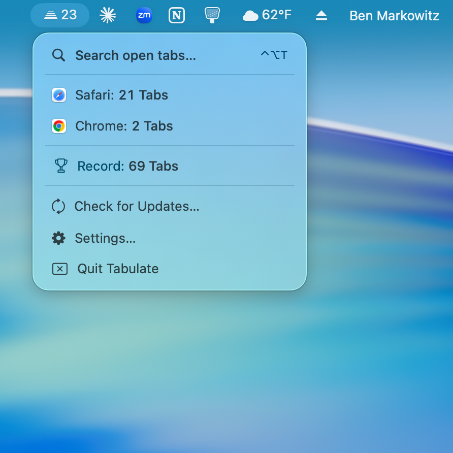 Tabulate gallery image