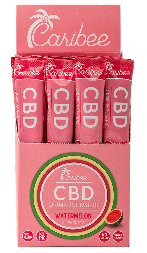 Watermelon CBD Drink Mixes | Caribee CBD gallery image