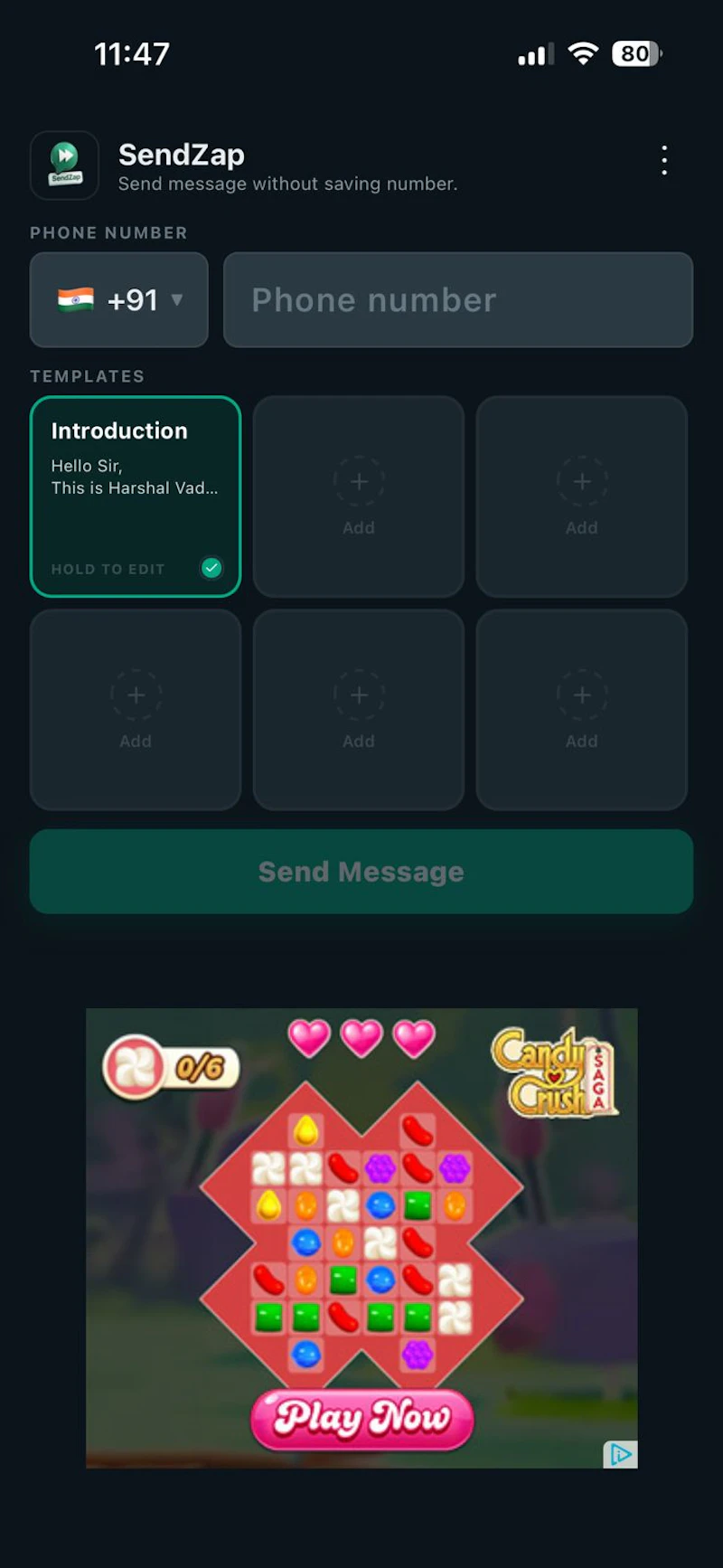 Sendzap screenshot 4