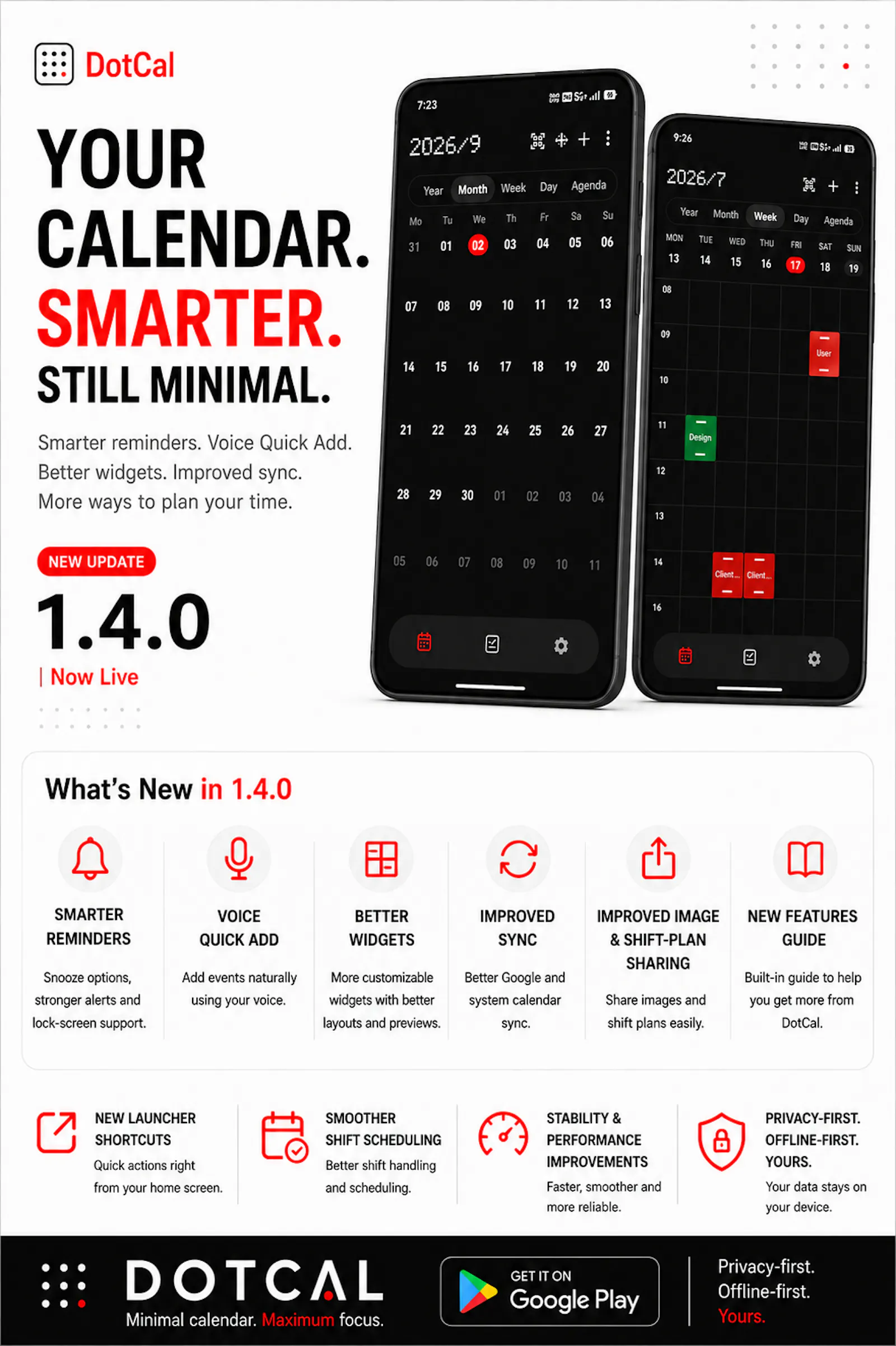 DotCal 1.4 screenshot 1