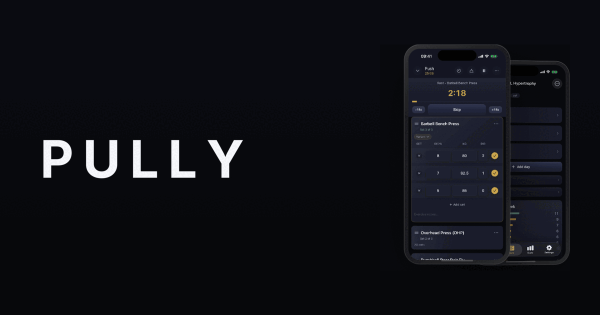 Pully - Gym Log & Tracker gallery image