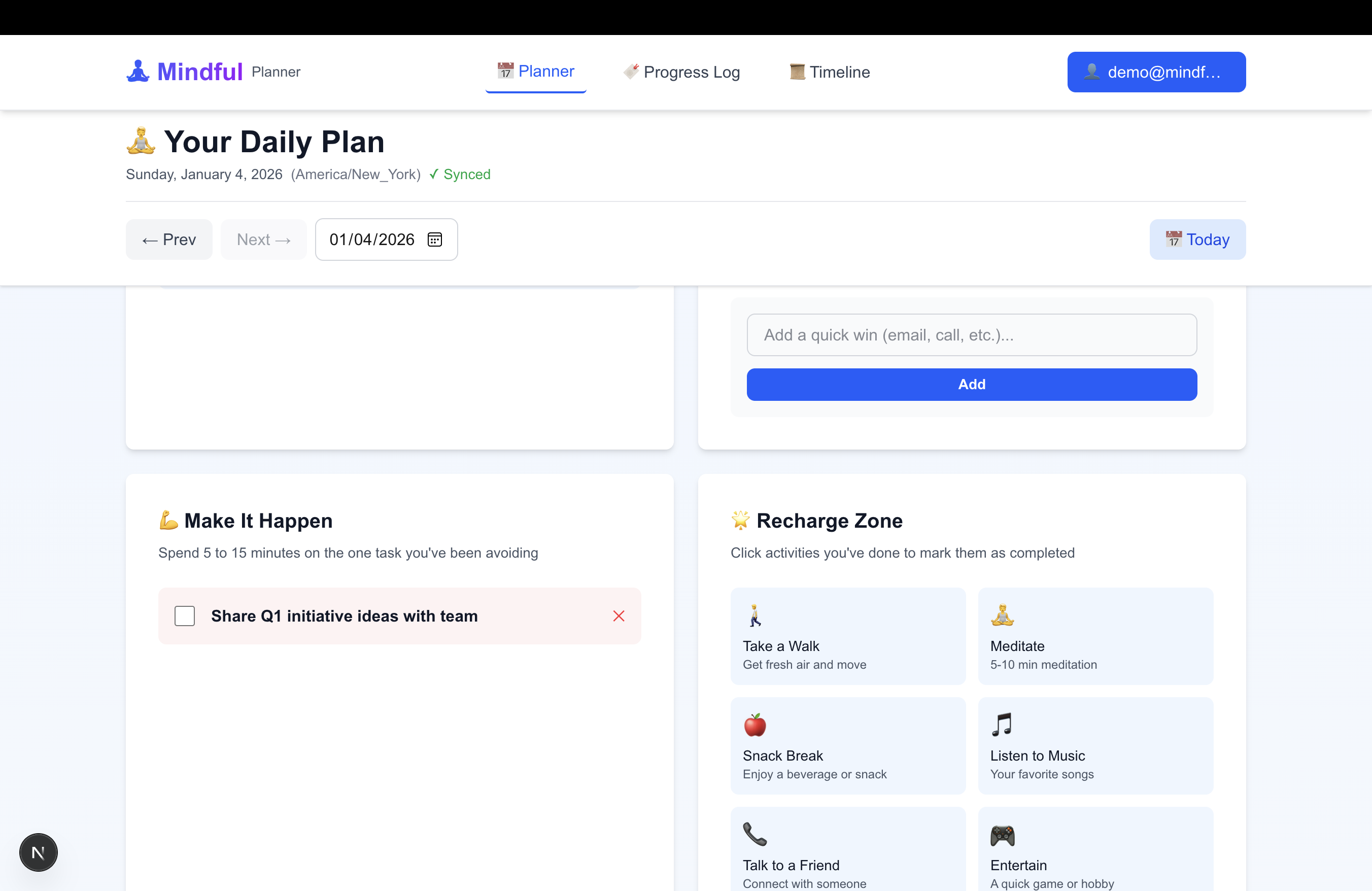 Mindful Planner - Screenshot 3 showing product features and functionality