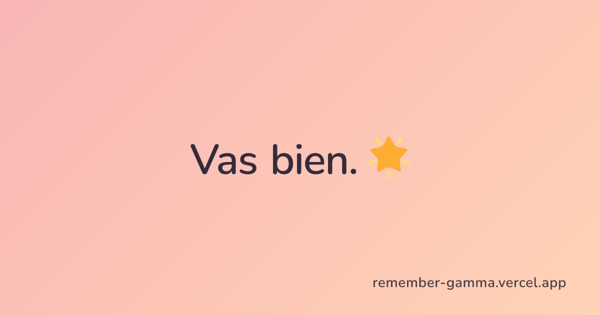 Remember — vas bien gallery image