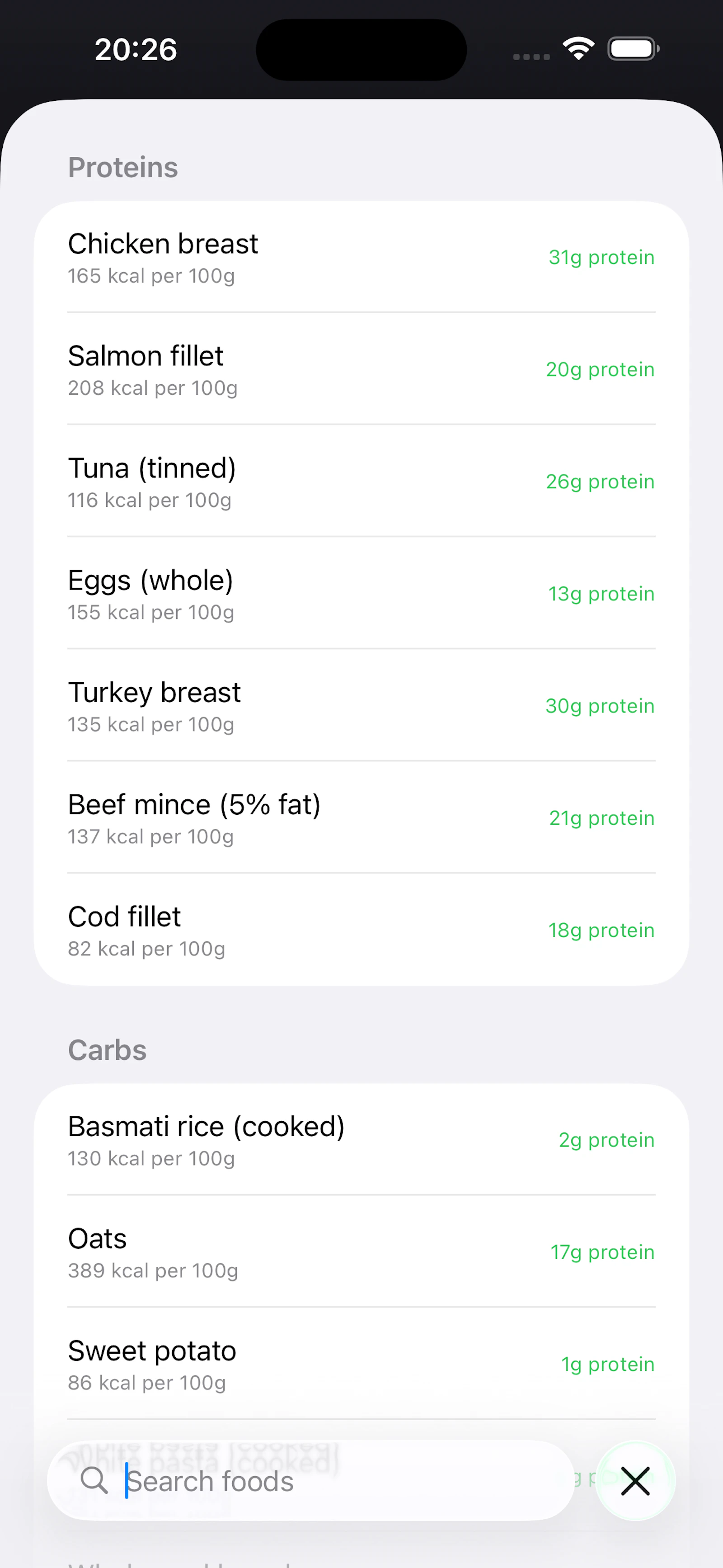 FuelCalc: Macro & Calorie Log screenshot 3