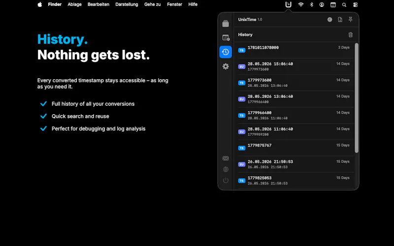 UnixTime screenshot 4