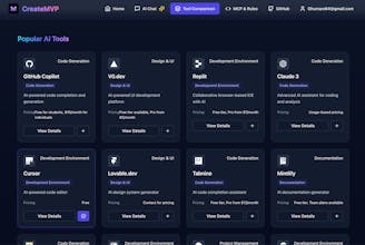 CreateMVP: Build Apps Faster with AI gallery image
