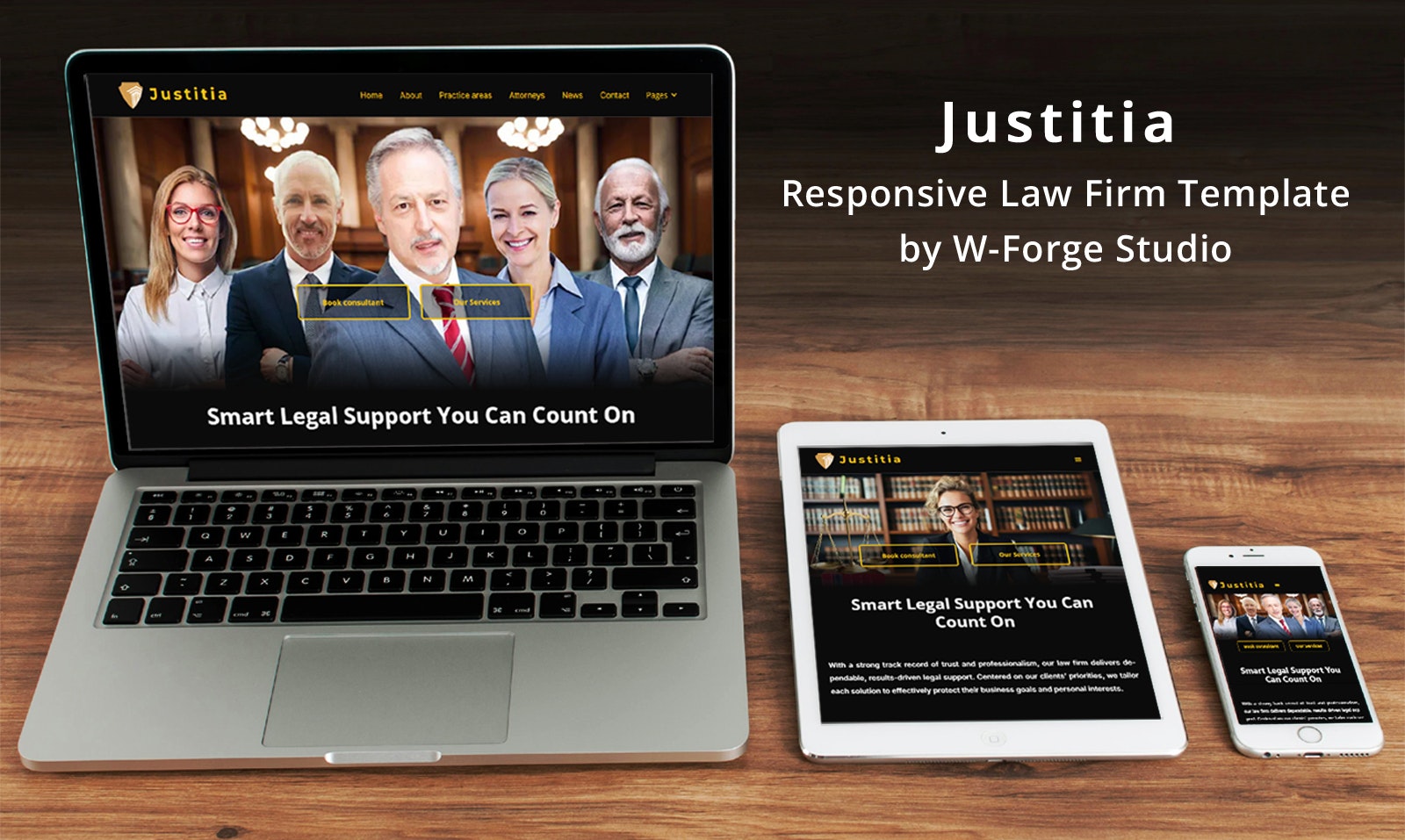 Justitia - Main screenshot showing features and interface