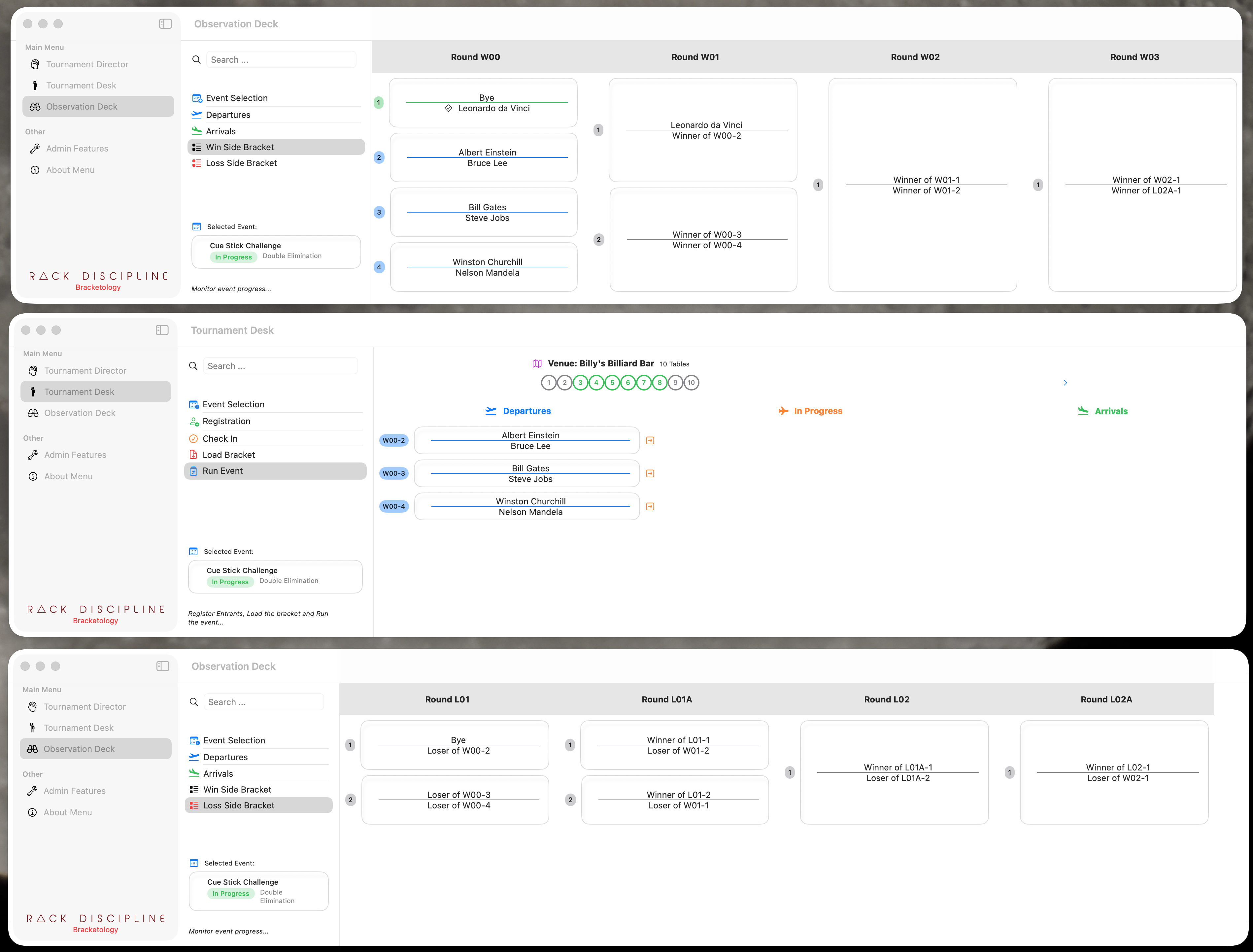 Bracketology - Main screenshot showing features and interface
