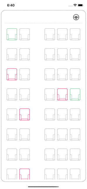 Reaccionar el diseño del asiento del autobús nativo media 2