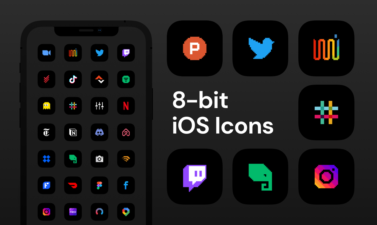 8-bit iOS Icons gallery image