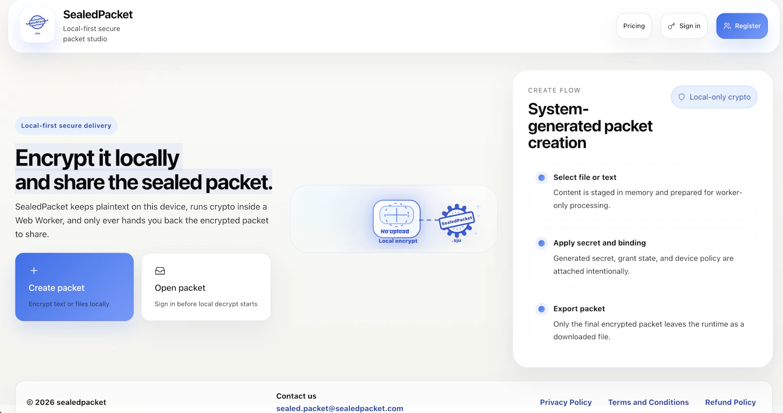 SealedPacket screenshot 2