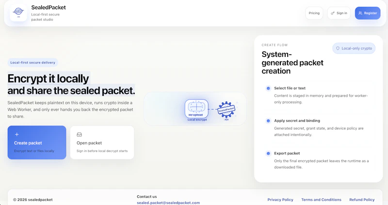 SealedPacket screenshot 2